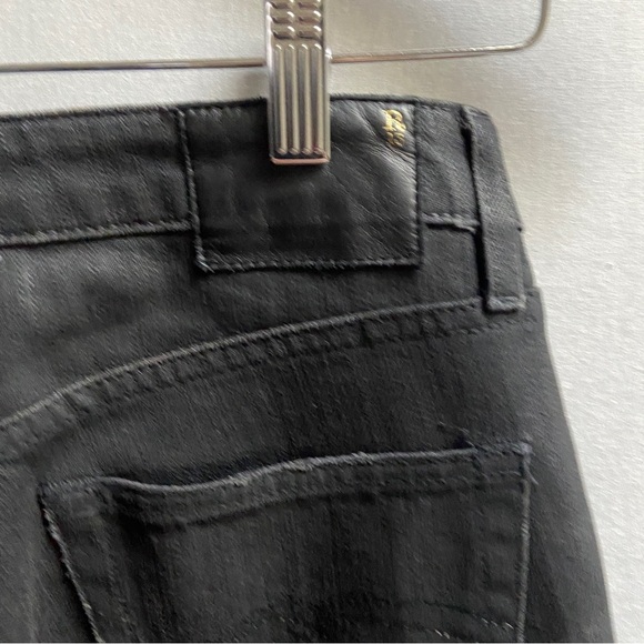 R13 Alison Cropped Made In Italy Japanese Dark Denim Jeans Sz 25 - Picture 8 of 15